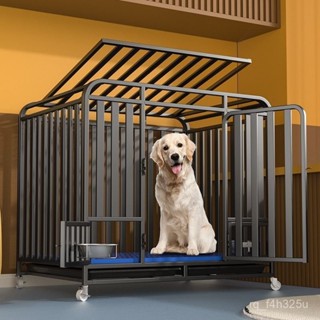 【24時特賣】狗籠 室內圍欄 室內折疊狗窩狗籠子大型犬帶廁所中型犬狗籠室內金毛拉布拉多加粗加固寵物狗籠L