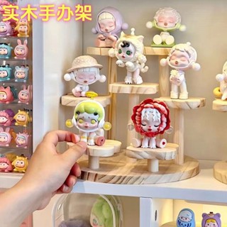 POP MART 泡泡瑪特 【97%好評率】手辦擺件置物架泡泡瑪特收納盒場景旋轉造景透明網紅盲盒展示架