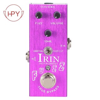 [hzhaiyaa1.tw]IRIN 吉他效果器電吉他絨毛效果器拉絲紫紅色