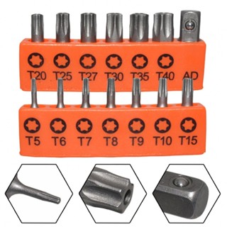 14個/套25mm✅ Torx 帶孔螺絲刀頭 T5-T40 電動螺絲刀