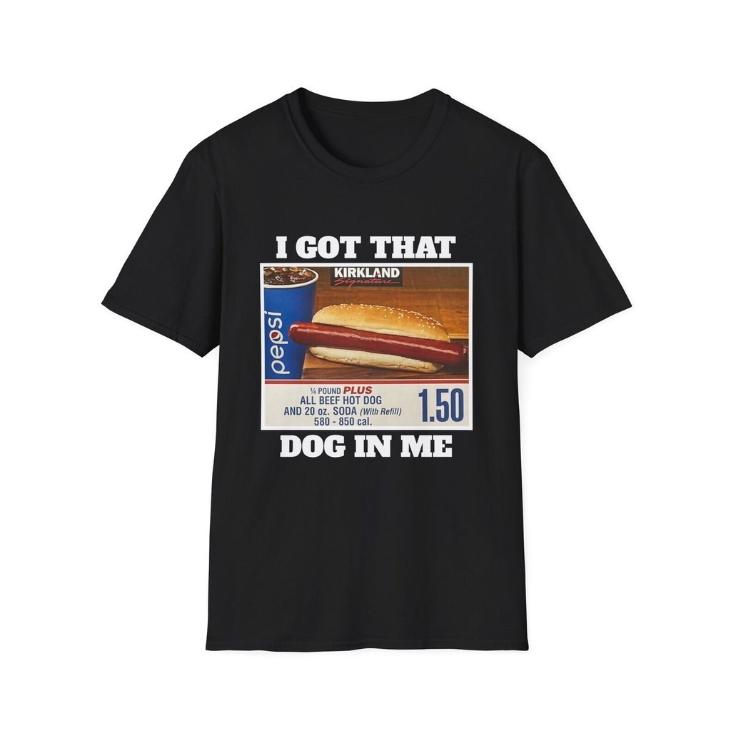 科克蘭 我收到了我的 Costco 圓領 T 恤,有趣的 Kirkland,熱狗