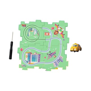 [LzdjhykeceTW] 益智汽車軌道玩具套裝軌道汽車拼搭玩具女孩幼兒