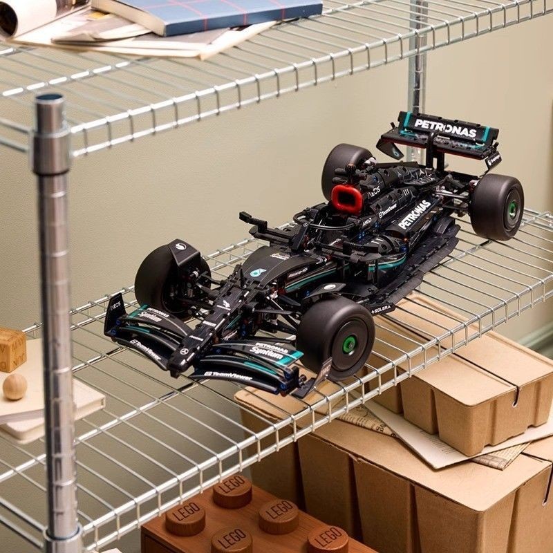兼容樂高42171梅賽德斯方程式F1積木跑車機械拼裝擺件模型男玩具