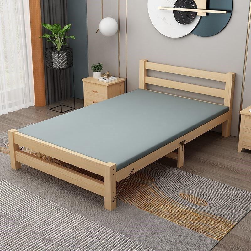 沙發床 摺疊床折疊床實木家用單人床成人午休床經濟型出租房簡易雙人床1.2米床