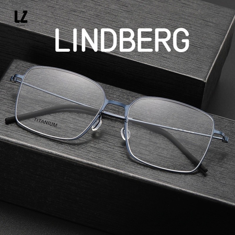 【LZ鈦眼鏡】LINDBERG林德伯格衕款 無螺絲純鈦眼鏡框 明星衕款時尚全框大臉眼鏡5535 寬度142mm