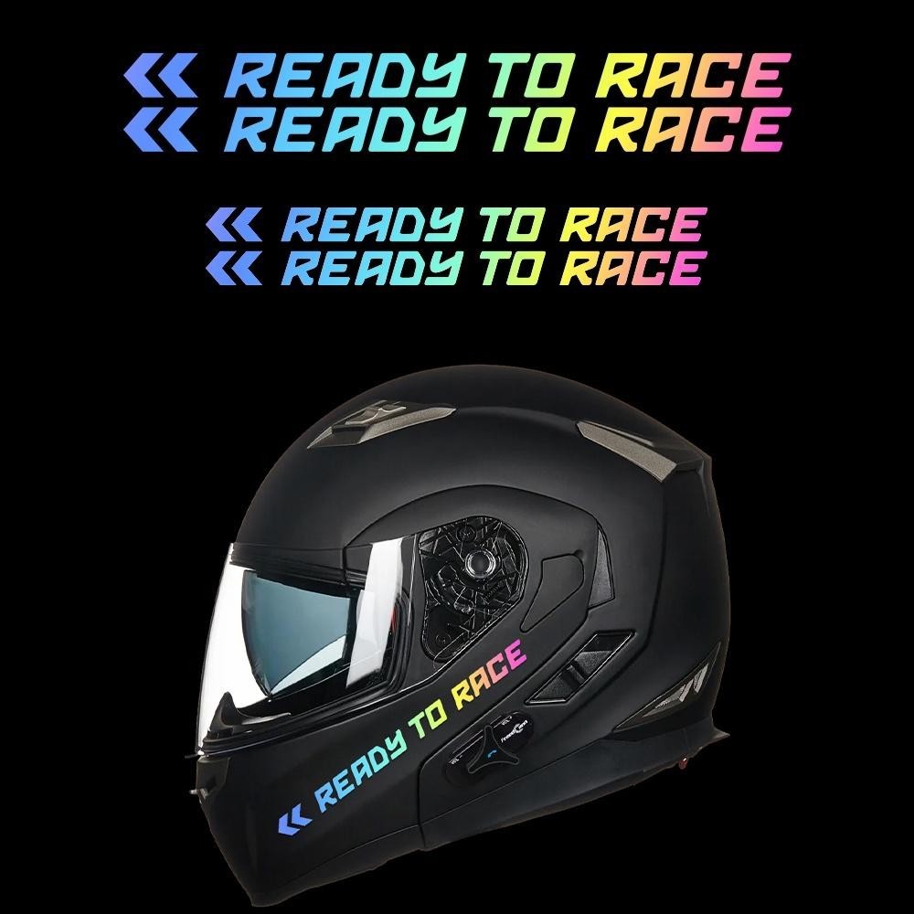 2張摩托車反光改裝貼紙頭盔裝飾貼紙適用於ktm DUKE 390 690 790 1290 RC8摩托車車架裝飾