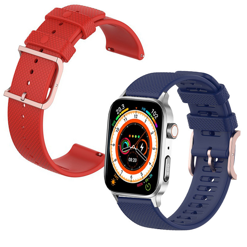 Aolon GT22 智能手錶錶帶適用於 Aolon GT22 智能手錶矽膠錶帶柔軟戶外替換腕帶運動防水手鍊配件