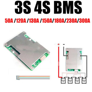 3s 4S 12V 120A 150A 180A 230A 300A BMS鋰離子LifePo4鋰電池保護板平衡12.8