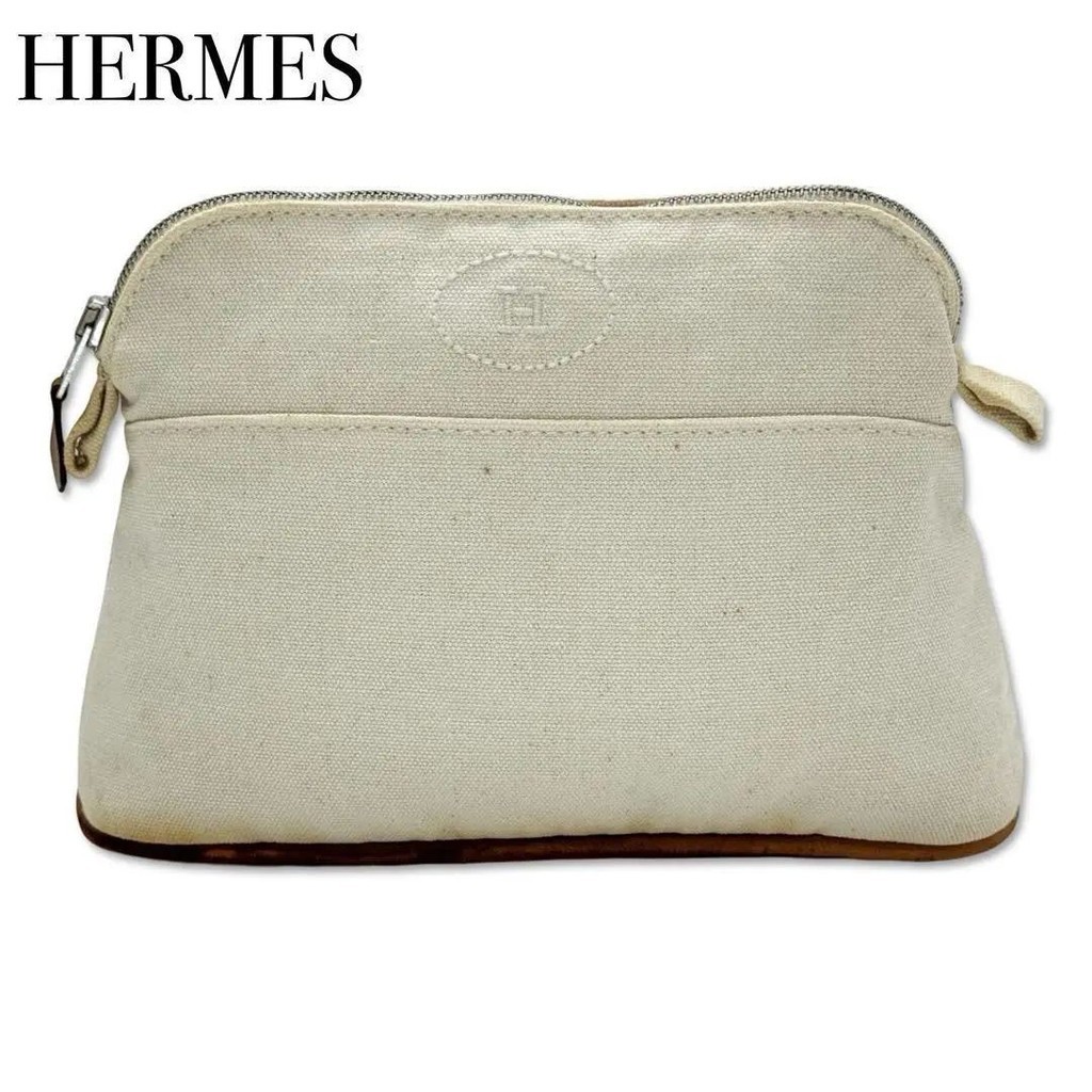 HERMES 愛馬仕 手帕 小包包 鑰匙圈 象牙白 多色 日本直送 二手