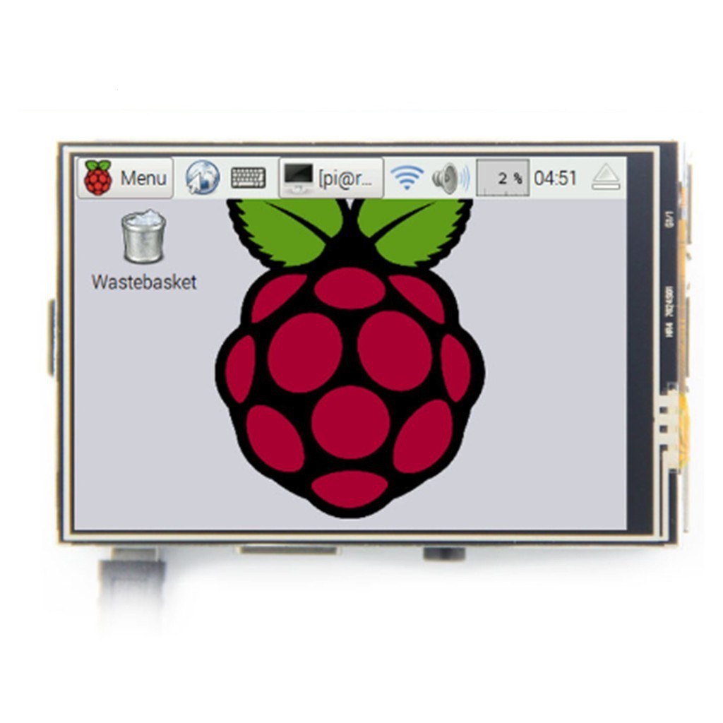 樹莓派 Raspberry Pi B型 3.5寸 電阻 LCD 觸控式螢幕 顯示屏 + 外殼