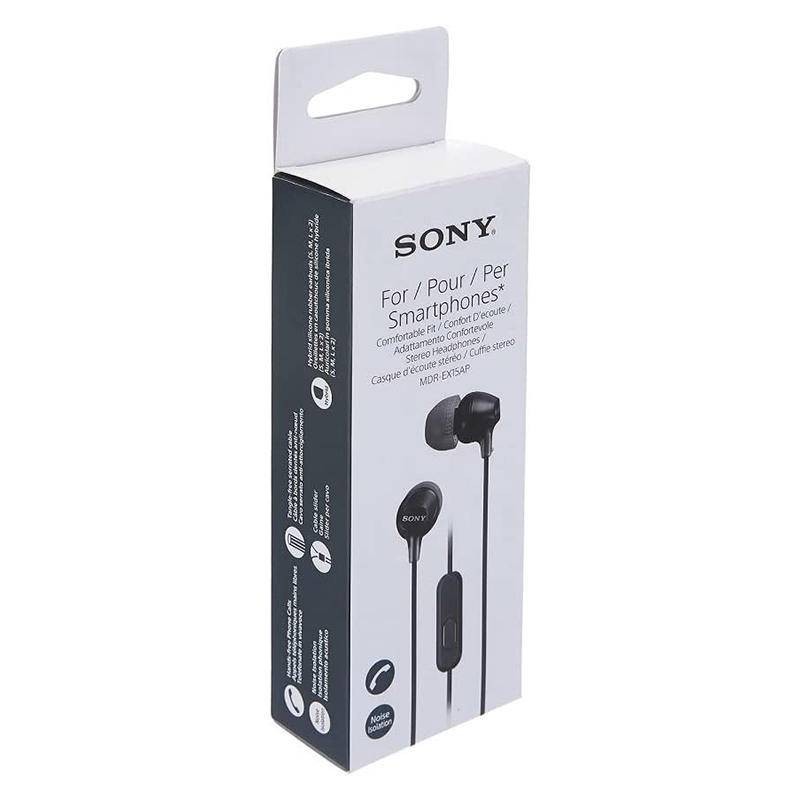 Sony原廠有線耳機索尼（SONY）入耳式耳機重低音手機通話耳麥有線控耳塞MDR-EX15AP‎3.5毫米插孔