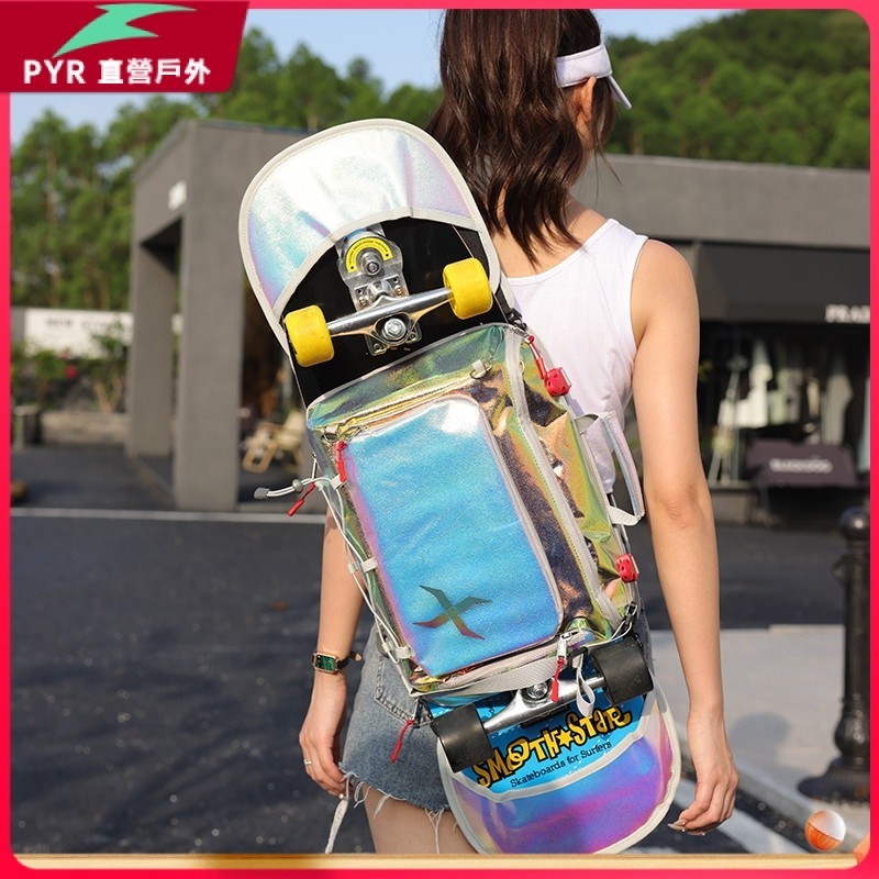[優選]滑板包 滑板背包 滑板袋 XXXsnow新款滑雪斜背包單板兩用板包陸衝浪板包雙翹路衝滑板包