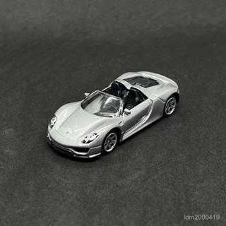 【現貨】1/64 保時捷918 模擬車閤金車模型玩具汽車模型收藏新品敞篷跑車模擬車載模型~