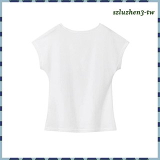 [SzluzhenfbTW] 女式 T 恤時尚圓領服裝圓領 T 恤,適合徒步旅行