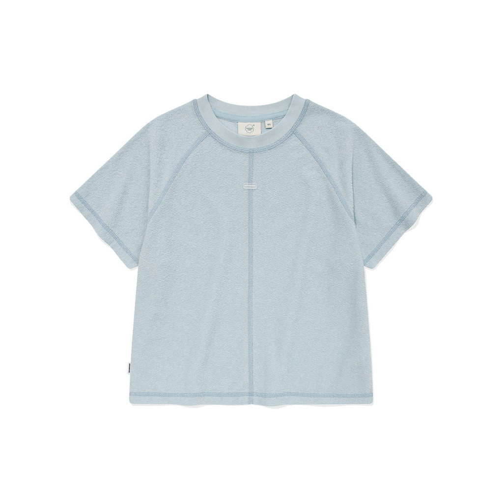 [COVERNAT] 女性夏季透氣吸汗純棉簡約百搭短袖圓領T恤 （淺藍色）[H8]