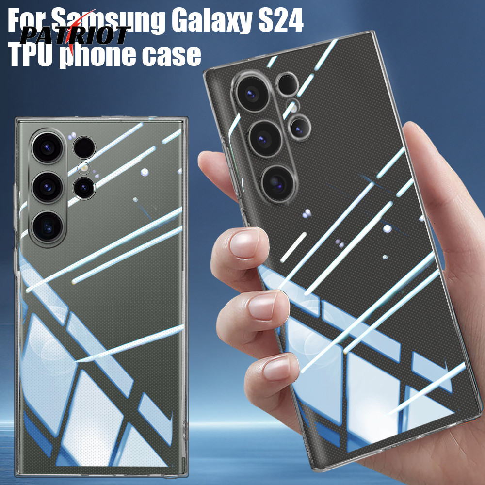 SAMSUNG 適用於三星 Galaxy S24 系列 - 超薄軟矽膠手機殼 - 透明 TPU 保護套 - 適用於 S2