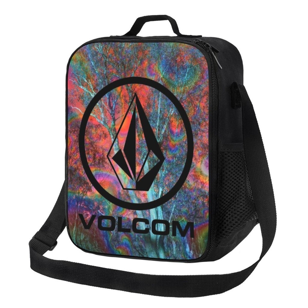 Volcom 新款絕緣午餐袋雙口袋大容量學生男孩/女孩飯盒袋聖誕禮物