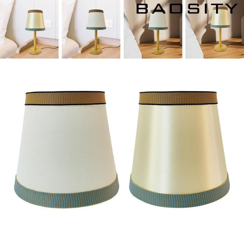 [Baosity] 小燈罩夾在燈泡桶燈罩上,農舍燈具檯燈罩臥室桶布燈罩