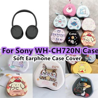 適用於索尼 Wh-ch720n 耳機套大容量卡通適用於索尼 WH-CH720N 耳機耳墊收納包外殼盒