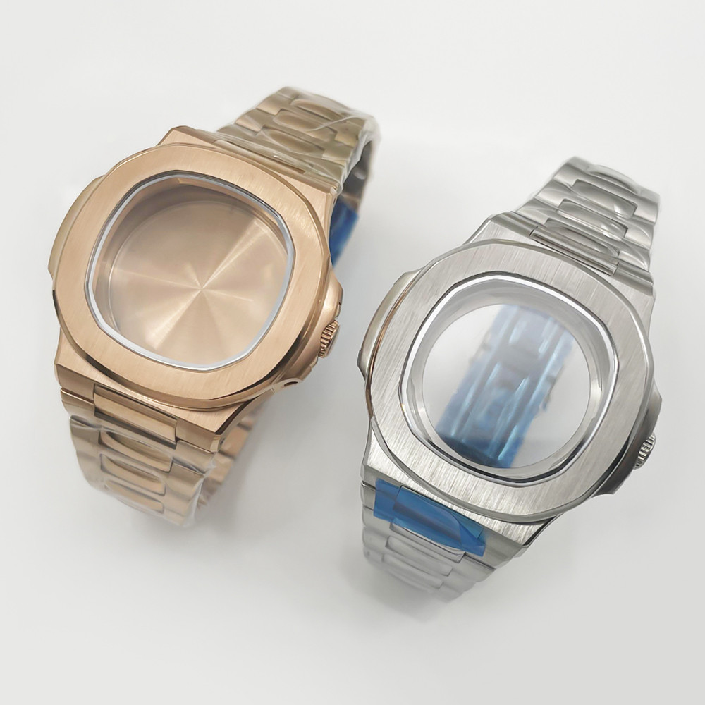 Wx 42mm 錶殼適合 NH35 NH36 PT5000 機芯配件零件藍寶石玻璃
