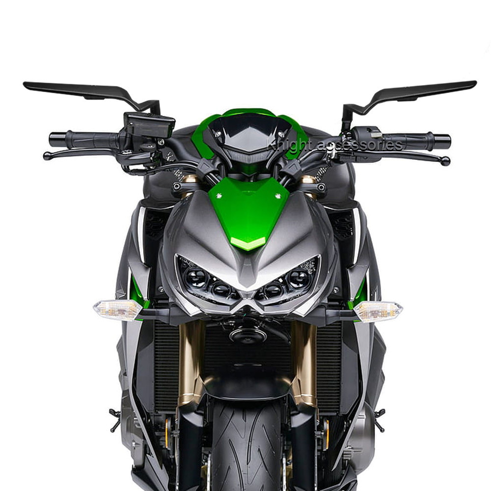KAWASAKI 摩托車隱形鏡運動後視鏡套件可調節後視鏡適用於川崎 Z900 Z 900 Z650 Z 650 ABS