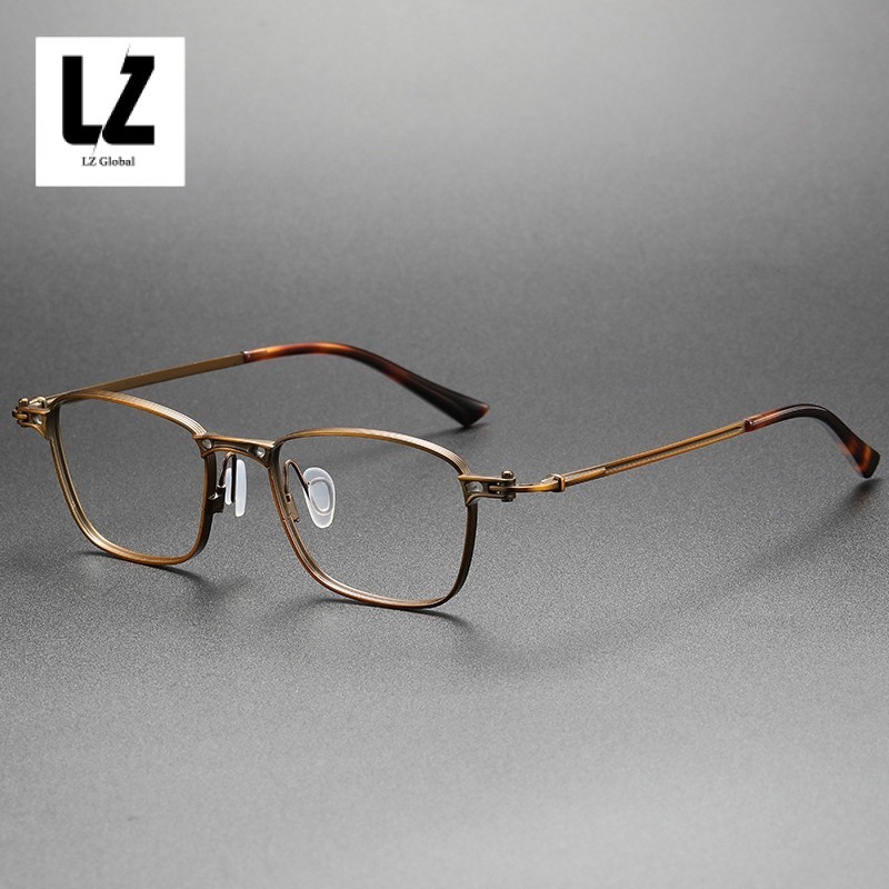 【LZ鈦眼鏡】眼鏡框 新款Tavat同款RLT5890復古藝文純鈦方框男女 近視眼鏡框