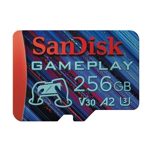 SANDISK  GamePlay microSD 256G手機和掌上型遊戲記憶卡(SDSQXAV-256G-GN6X