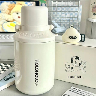 新品 holoholo 全家桶 便攜1000ML大容量保溫保冰水杯 316L不鏽鋼 泡茶杯水壺 戶外水杯子