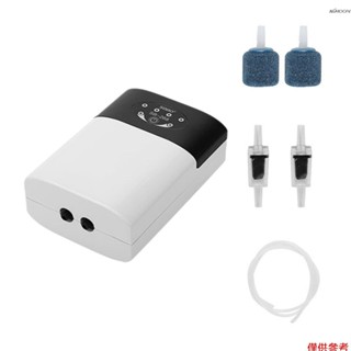 SB-268+配件 魚缸增氧機 usb充電兩用魚缸氧氣泵