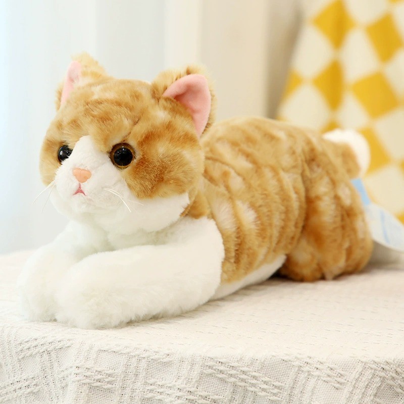 TGUW 可愛貓貓毛絨玩具玩偶仿真小貓抱枕貓咪公仔兒童安撫布娃娃禮物女