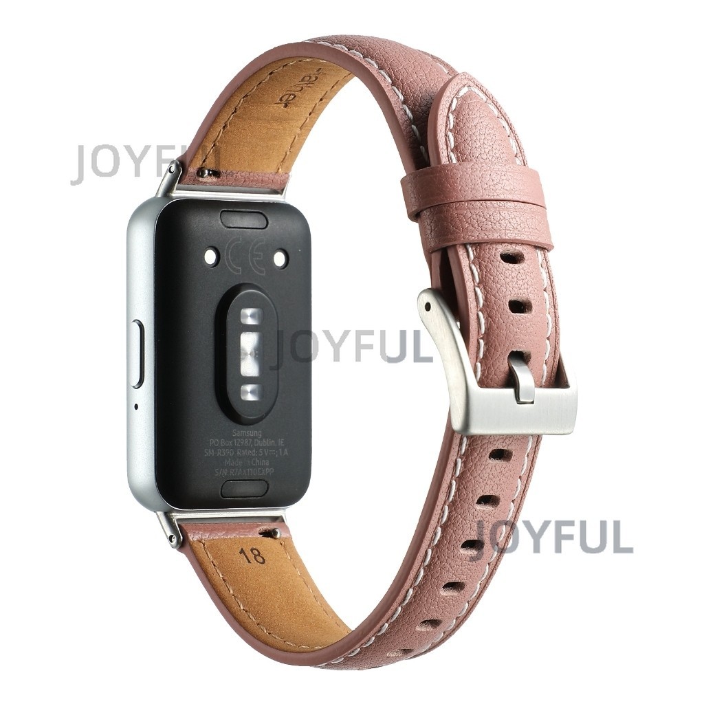 尖尾針扣錶帶 女士錶帶 適用於三星 Galaxy Fit 3 真皮錶帶Samsung Galaxy Fit3錶帶 替換帶