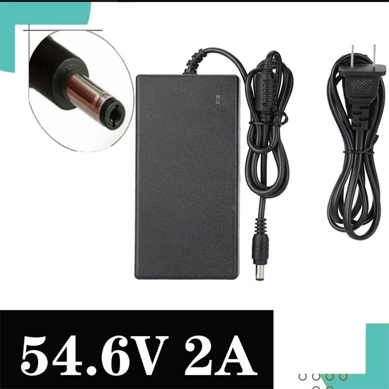 54.6v 2A 鋰離子電池充電器,用於 48V 13S 鋰離子電池直流插座/連接器充電器 GUAQ WL35