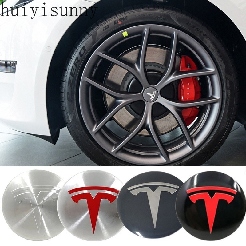 Xps HYS 56 毫米汽車輪輞中心輪轂蓋貼紙貼花適用於特斯拉標誌 Model 3 Model S Roadster