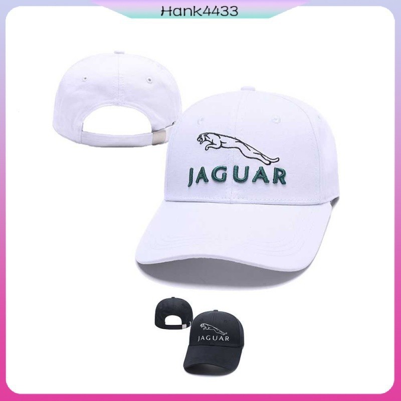 Jaguar 捷豹 機車帽 潮牌 刺繡 彎帽 籃球帽 街舞 男女通用 可調整 嘻哈帽 運動帽 OQF2
