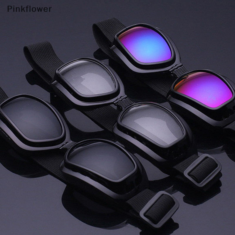 Pinkflower 護目鏡透明眼鏡摩托車騎行防紫外線護目鏡防風防塵騎行戶外運動護目鏡 EN