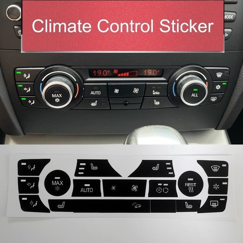 寶馬老3系E90老款X1按鍵空調旋鈕裝飾貼膜 318 320i內飾汽車貼紙