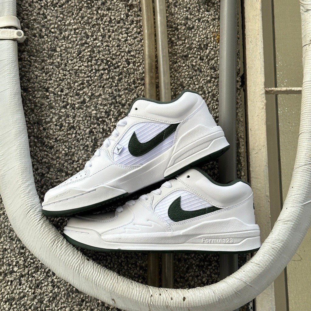 實拍 Nike Air Jordan STADIUM 90 白綠 麂皮 女鞋 FB2269-103
