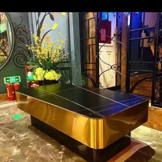 🎪宜尚居🎪 客製化尺寸 ktv茶几 酒吧茶几 發光茶几 巖板茶几 鋼化玻璃茶幾 不鏽鋼茶几 包廂茶几 活動桌子 組合沙發