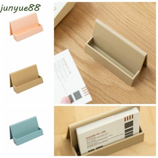 Junyue名片夾防滑斜面桌面收納盒簡約塑料耐用卡片展示盒展覽