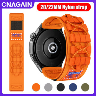 SAMSUNG Cnagain 20MM 22MM 智慧手錶戶外運動錶帶,魔術貼軌道尼龍編織腕帶適用於三星 Galaxy