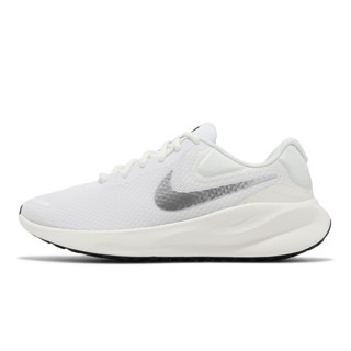 Nike 慢跑鞋 Wmns Revolution 7 白 米白 銀 女鞋 路跑 運動鞋 [ACS] FB2208-101