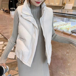 羽絨棉馬甲女秋冬 小個子外搭馬夾外套立領外穿坎肩背心女 韓國背心 連帽背心 羽絨棉背心 馬甲背心 保暖背心 韻慧
