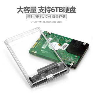 usb3.0透明2.5寸移動硬碟盒改裝typec通用筆電外接SATA固態USB 3.0 Transparent 2.5-