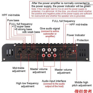 放大器放大器音訊播放器立體聲 4 放大器。 12.0v 汽車功率放大器汽車立體聲音訊功率 7900w 功率放大器 A/b