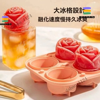 ✨特價免運#玫瑰凍冰塊模具創意冰格矽膠食品級製冰盒酒吧餐廳傢居實用冰格