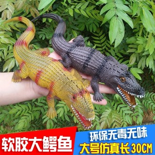 模擬鱷魚玩具靜態模型玩具 軟膠鱷塑膠塑膠海洋動物模擬兒童禮物20250324