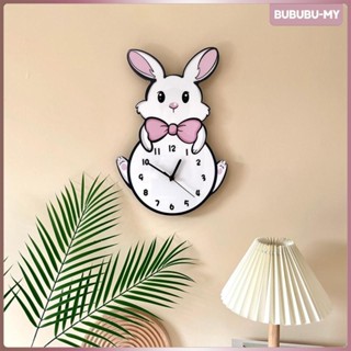 [BububuMY] 動物掛鐘兔子掛鐘裝飾裝飾時鐘兒童房臥室托兒所幼兒園家用