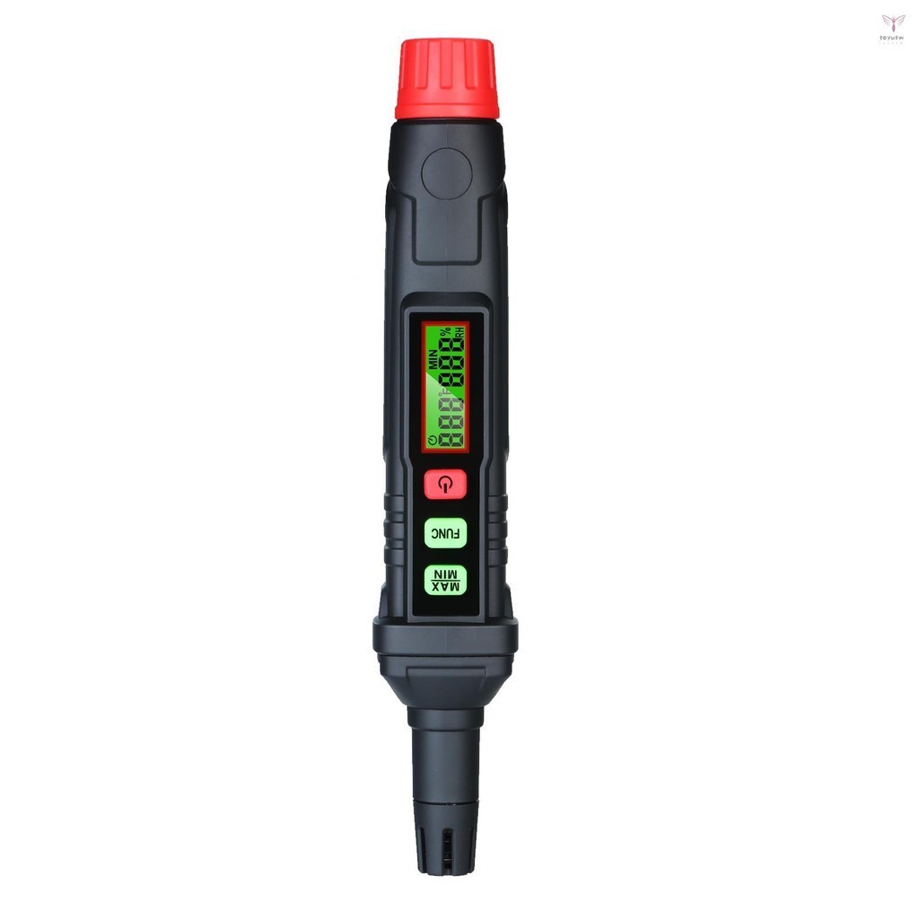 Habotest 4 合 1 數字濕度計便攜式溫濕度計迷你溫濕度計筆,帶露點和濕球溫度(不含電池)