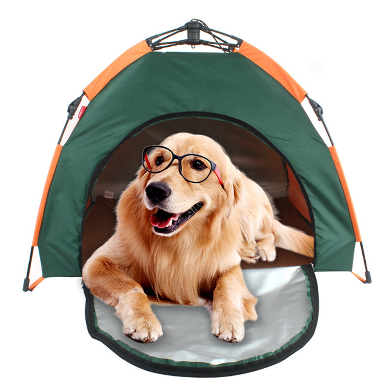 戶外寵物帳篷 自動型可摺疊貓屋狗窩防雨防晒便攜寵物窩車用狗帳篷