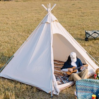 印第安金字塔帳篷戶外露營棉佈天幕公園野餐營地戶外野營帳篷